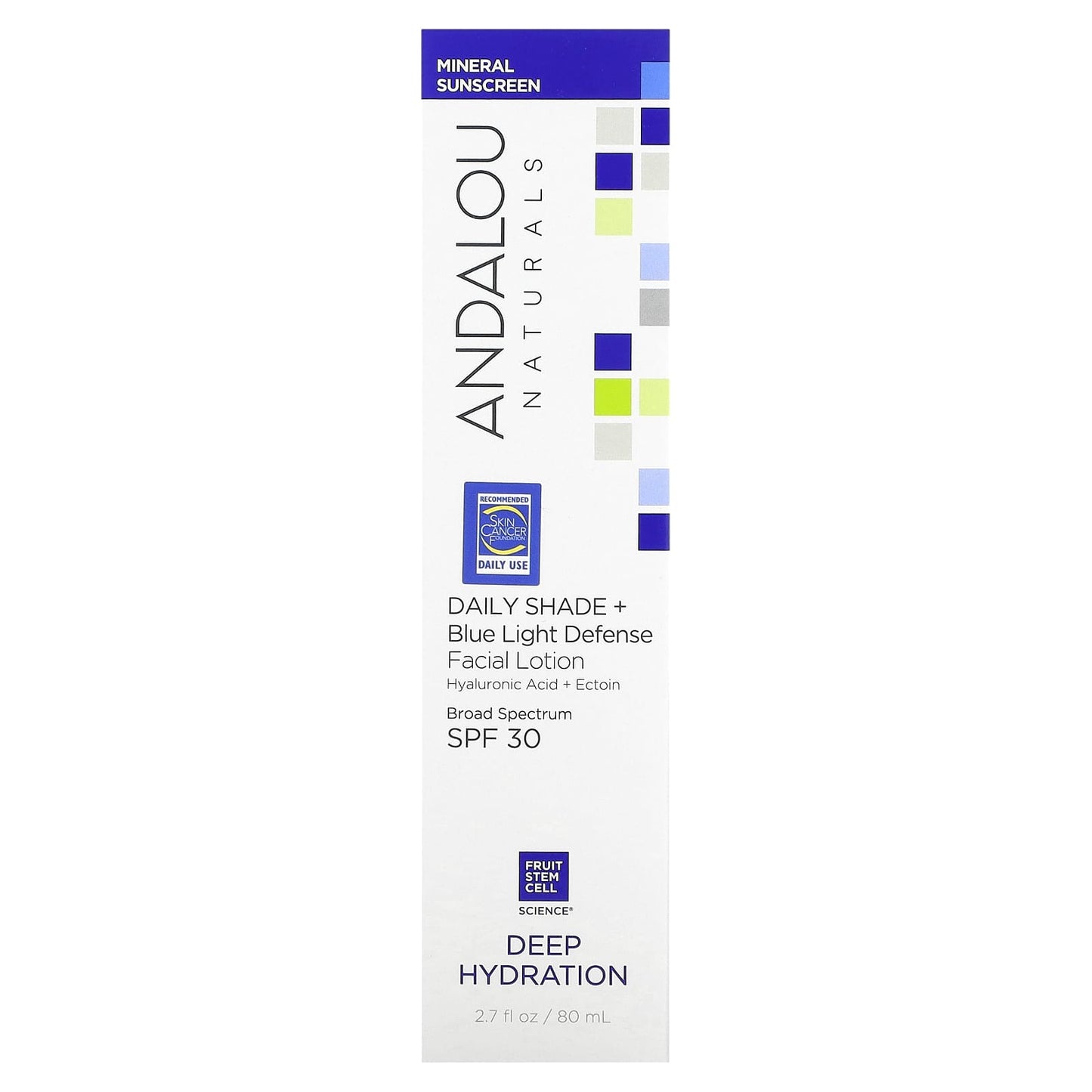 Andalou Naturals Deep Hydration Daily Lotion with SPF 30 2.7 fl oz - Image 2