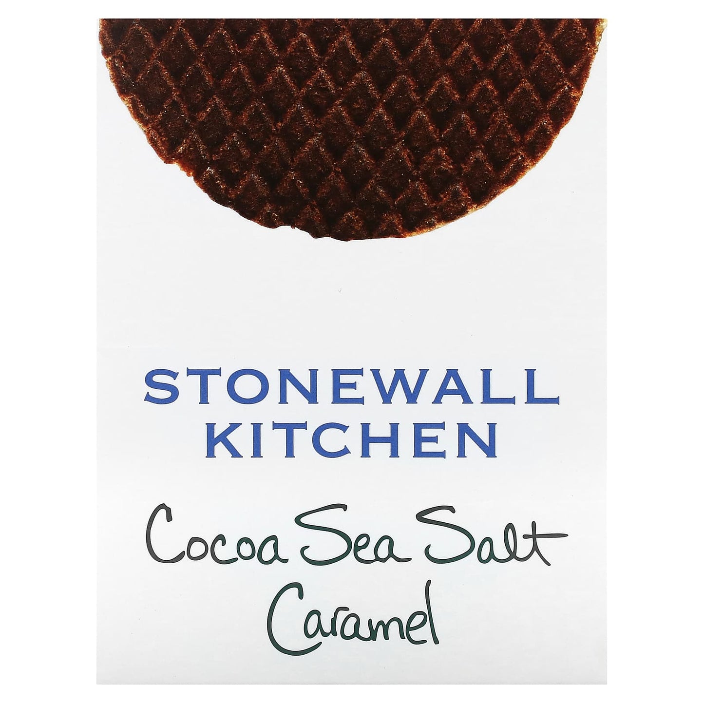 Stonewall Kitchen, Waffle Cookie, Cocoa Sea Salt Caramel, 8 Dutch Waffle Cookies, 1.1 oz (32 g) Each - Image 1