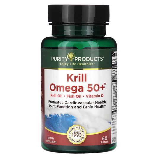 Purity Products, Krill Omega 50+, 60 Softgels - Image 1