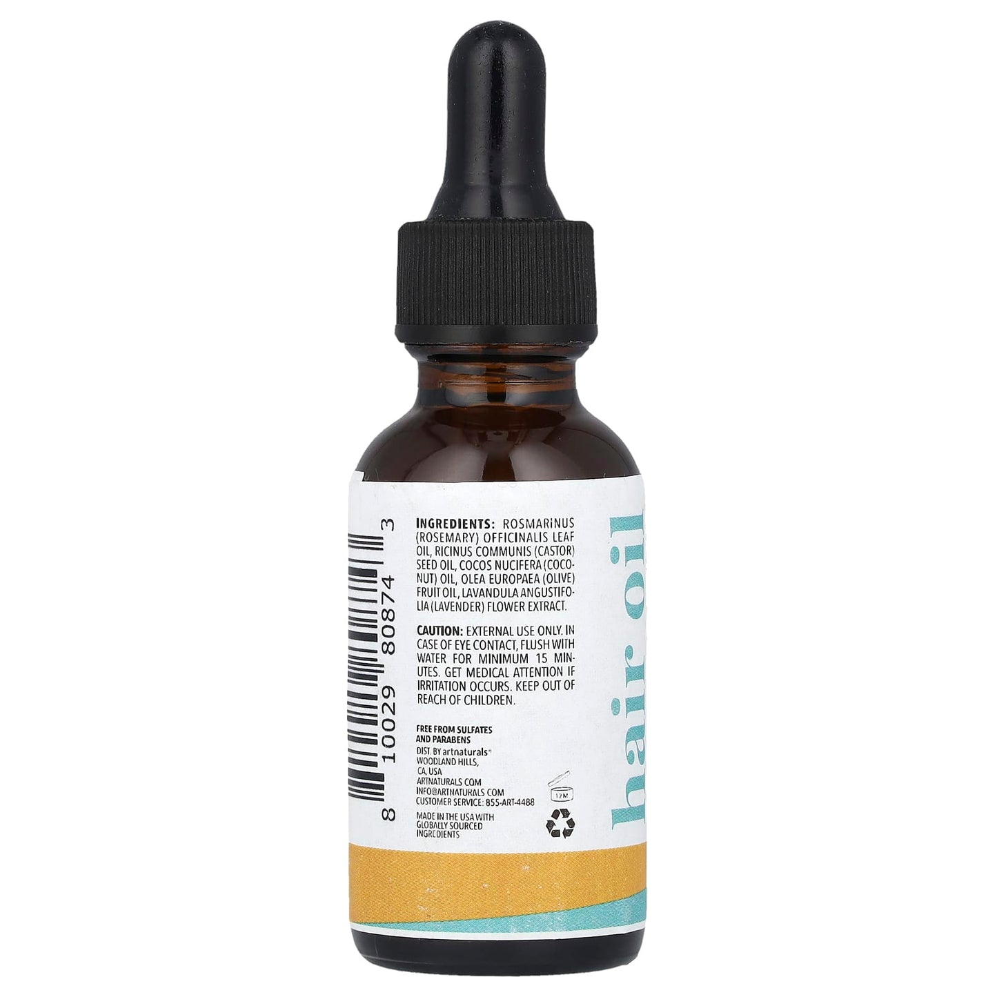 Rosemary Castor Hair Oil for Hair Growth & Lengthening - Image 2