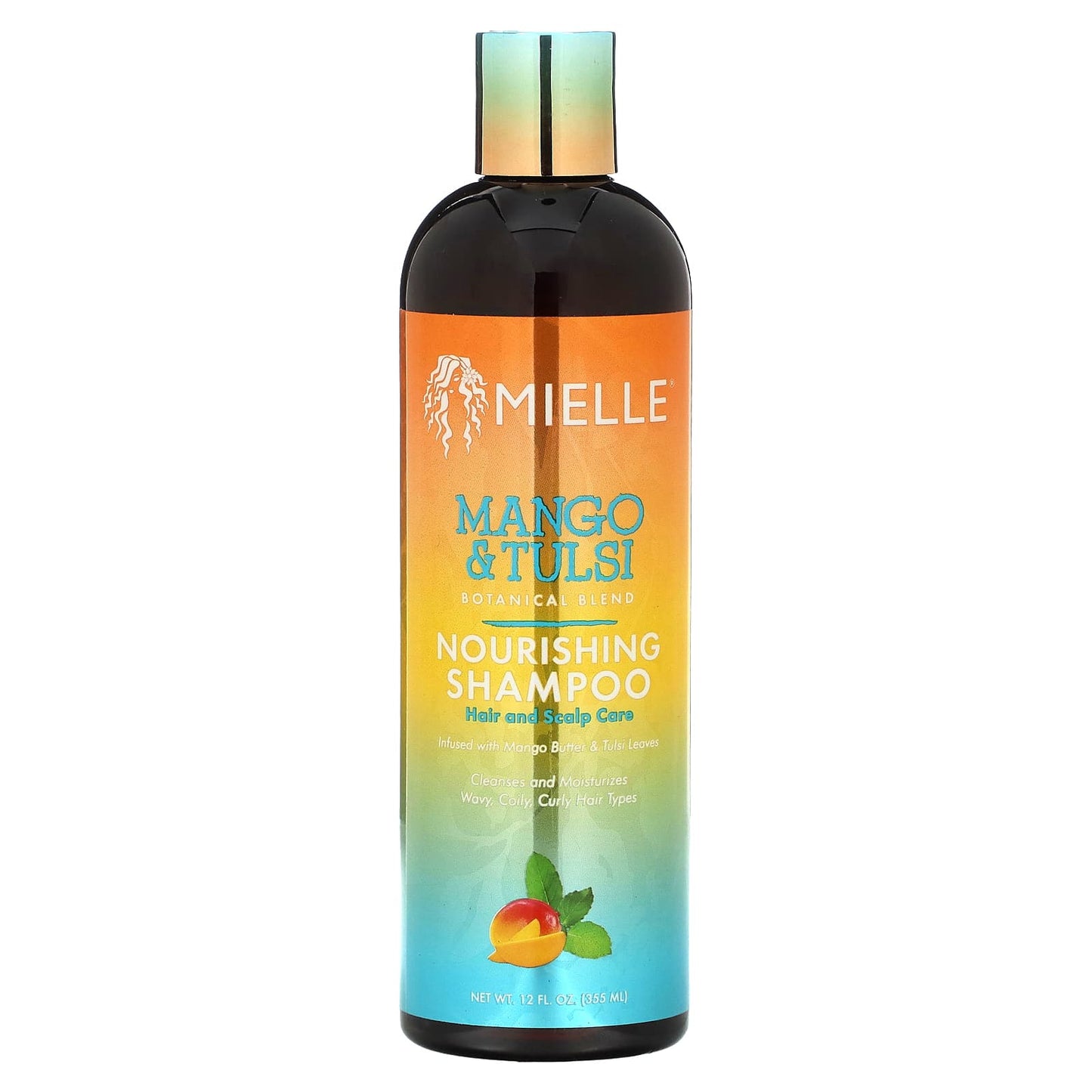 Mielle, Nourishing Shampoo, Mango & Tulsi, 12 fl oz (355 ml) - Image 1