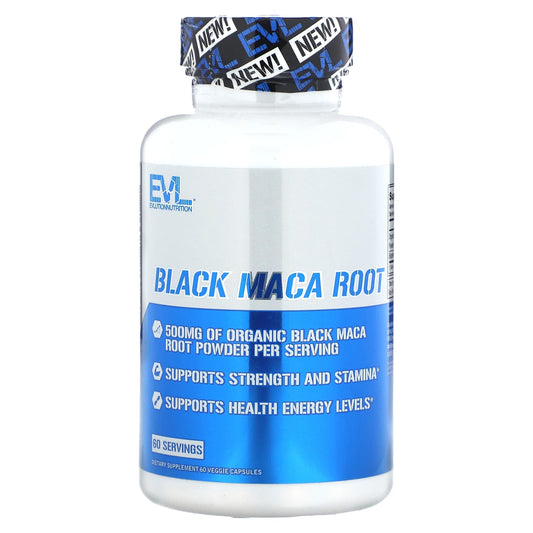 Black Maca Root Supplement for Energy & Stamina - 60 Capsules - Image 1