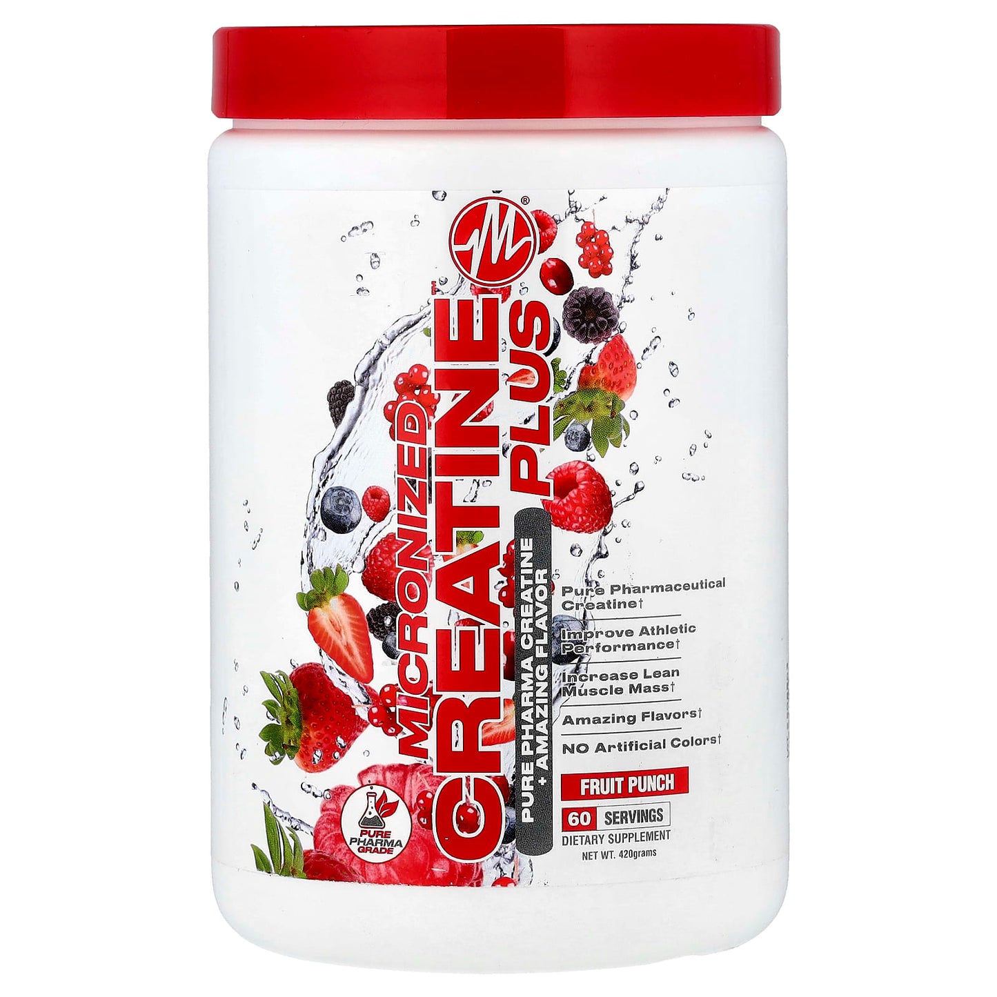 Metabolic Nutrition, Micronized Creatine Plus™, Fruit Punch, 420 g - Image 1