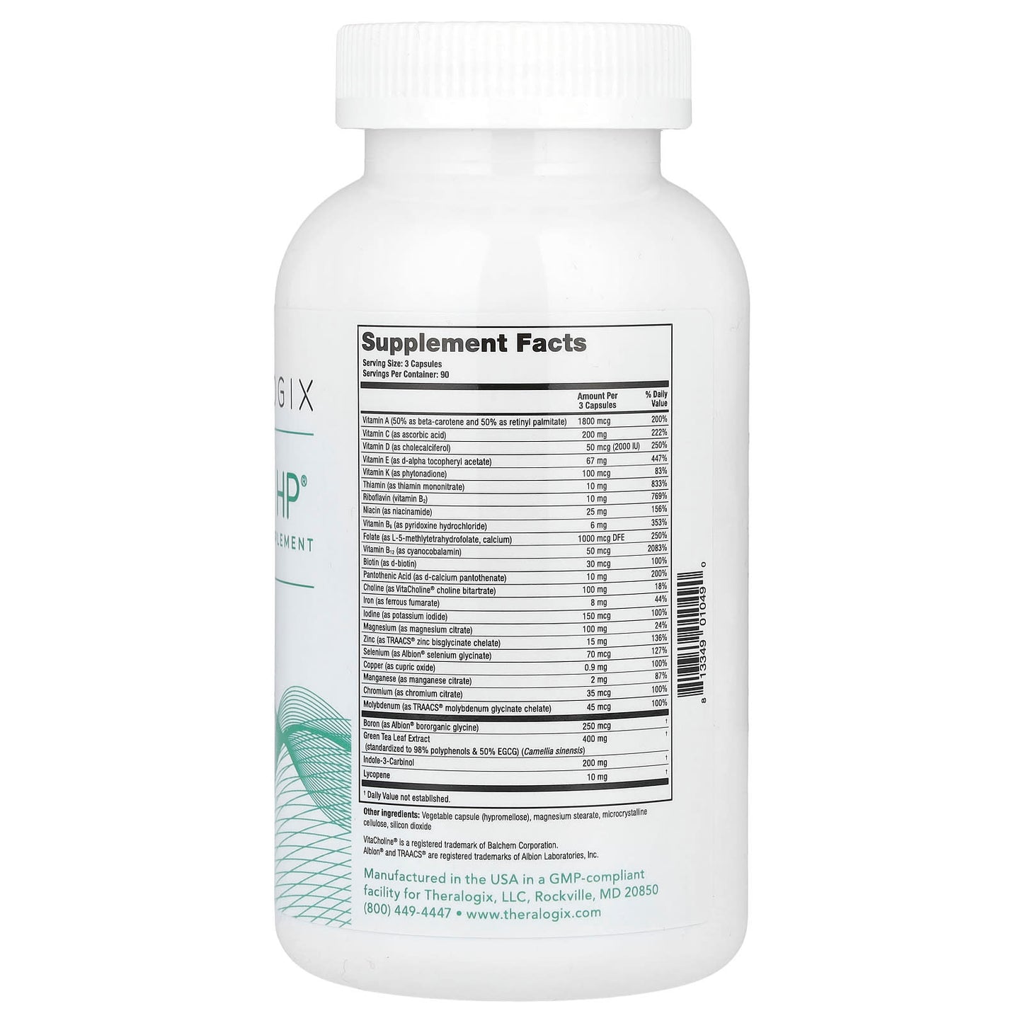 Theralogix, ProCerv HP, 270 Capsules - Image 2