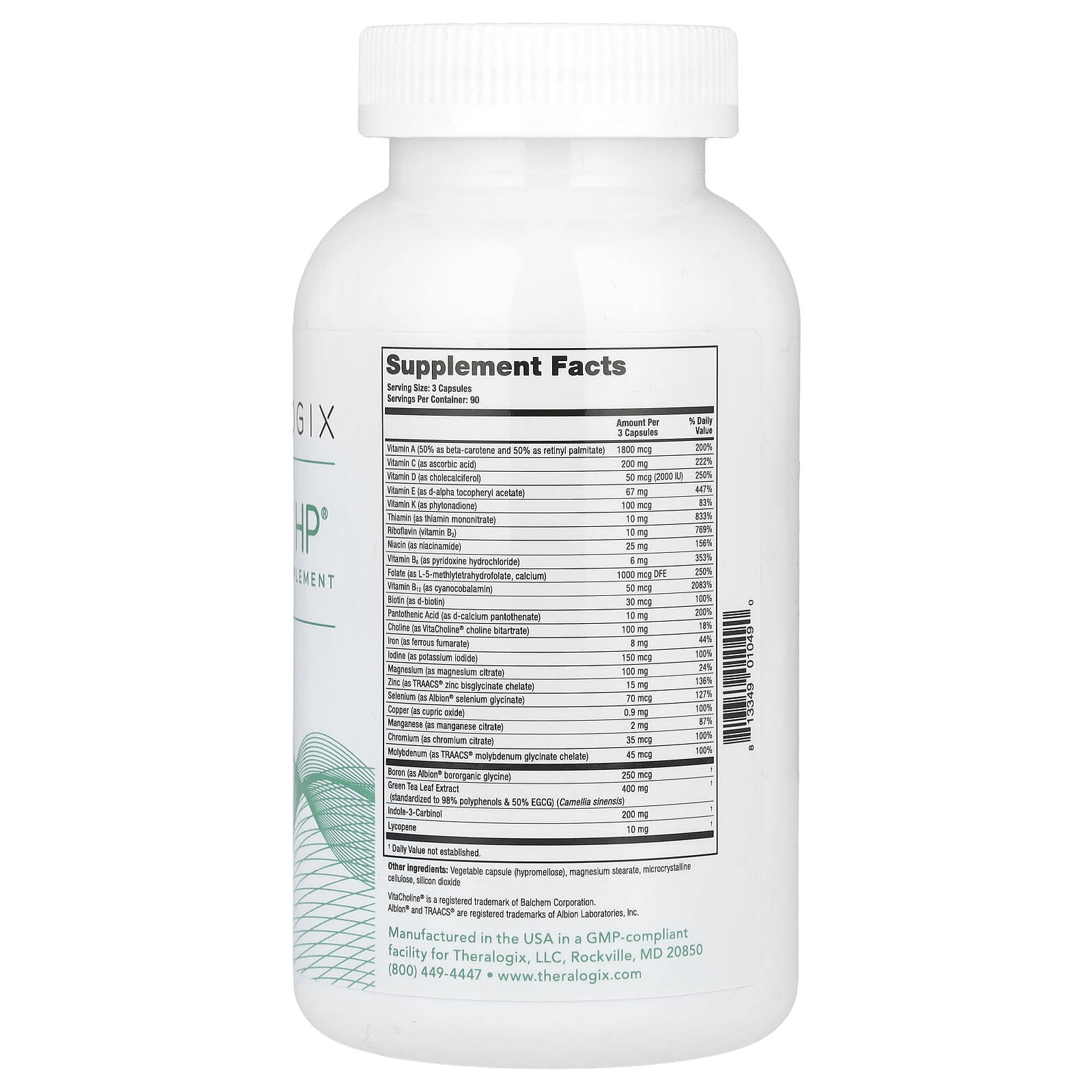 Theralogix, ProCerv HP, 270 Capsules - Image 2