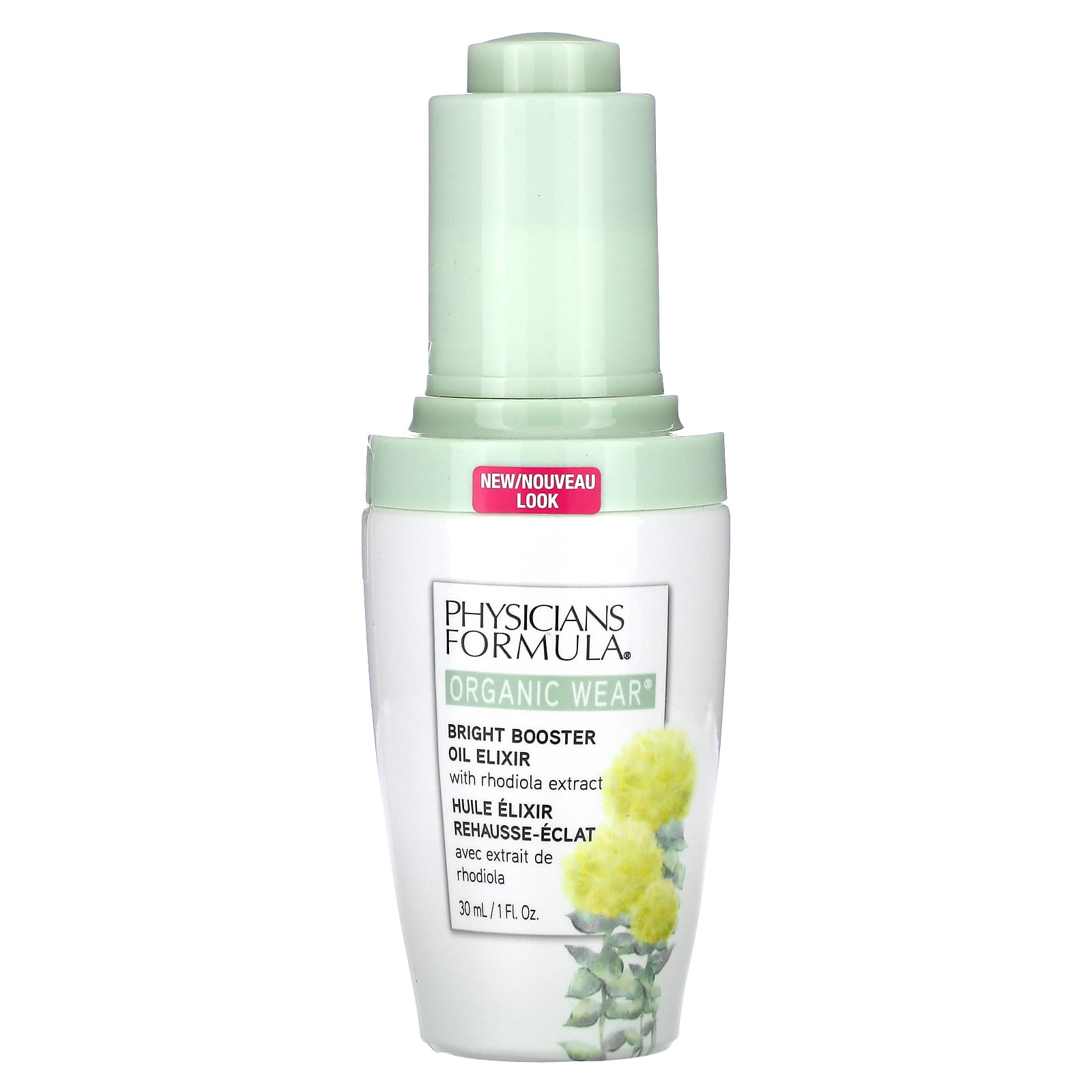 Physicians Formula, Organic Wear, Bright Booster Oil Elixir with Rhodiola Extract, 1 fl oz (30 ml) - Image 1