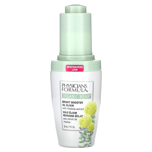 Physicians Formula, Organic Wear, Bright Booster Oil Elixir with Rhodiola Extract, 1 fl oz (30 ml) - Image 1