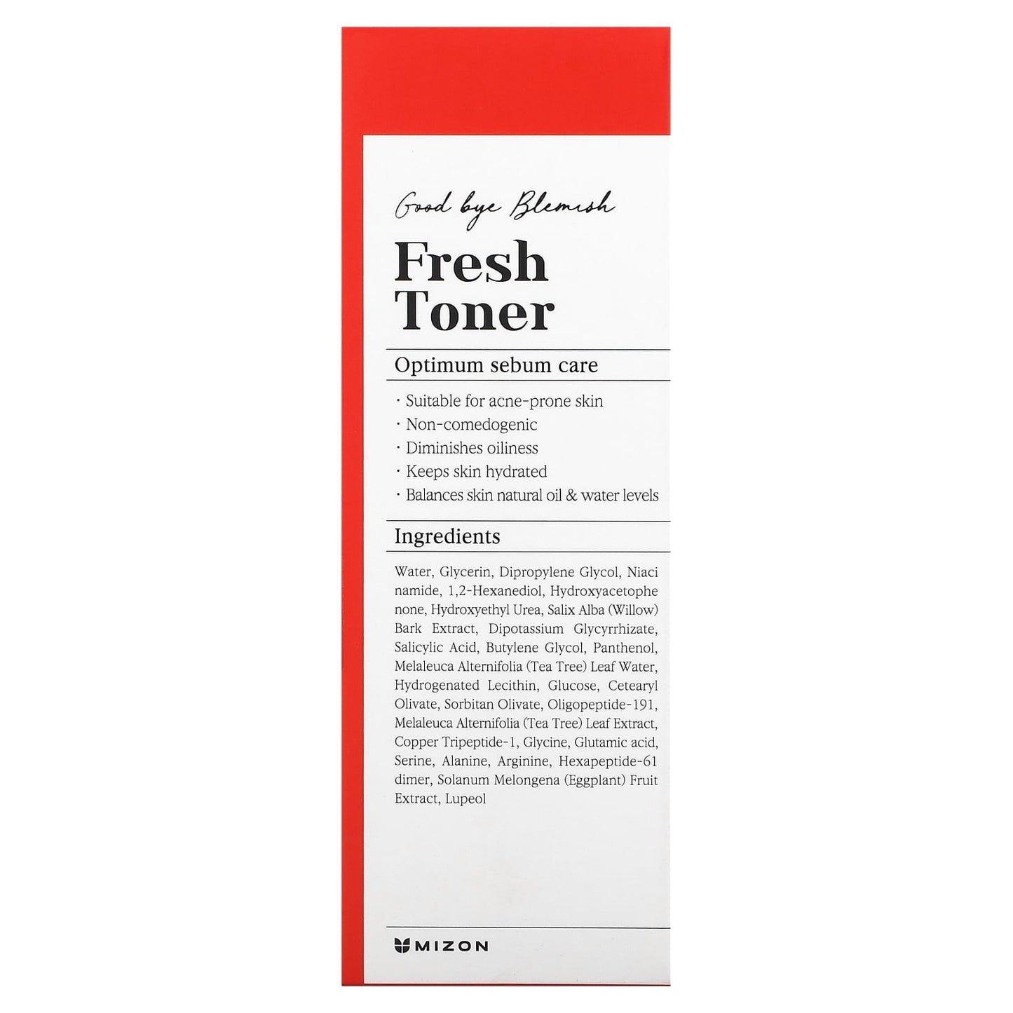 Mizon, Good Bye Blemish, Fresh Toner, 4.05 fl oz (120 ml) - Image 2