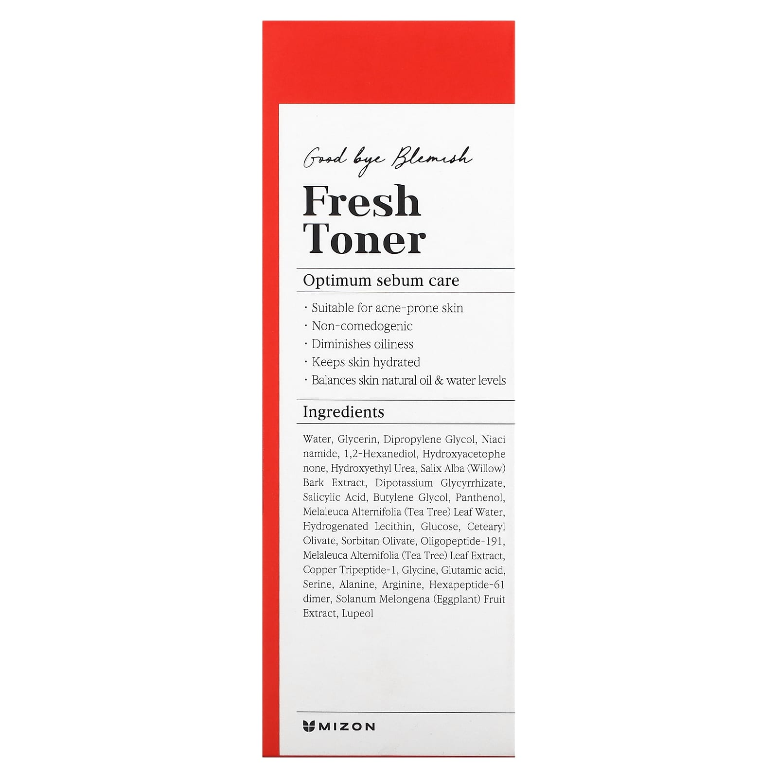 Mizon, Good Bye Blemish, Fresh Toner, 4.05 fl oz (120 ml) - Image 2
