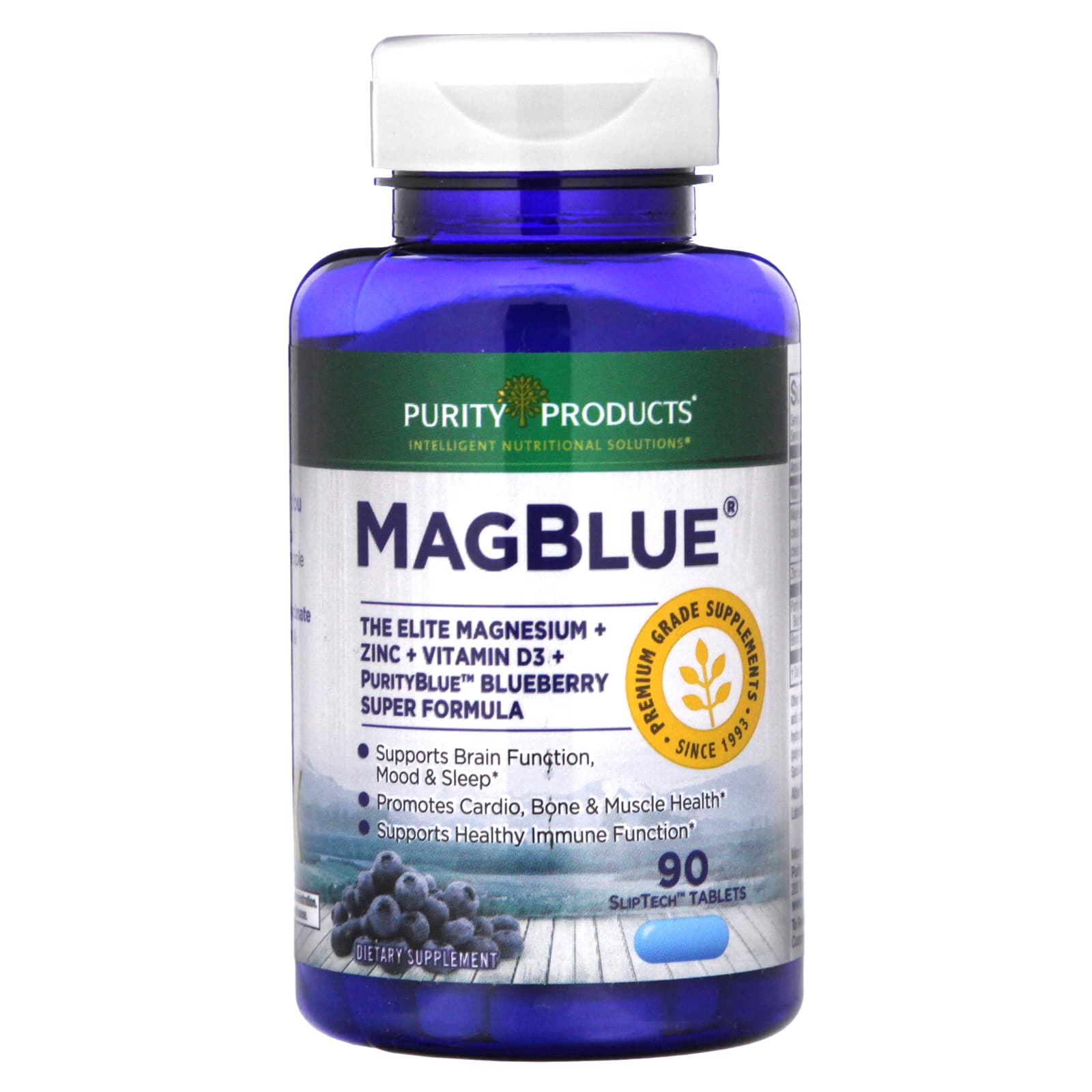 Purity Products, MagBlue, 90 SlipTech Tablets - Image 1