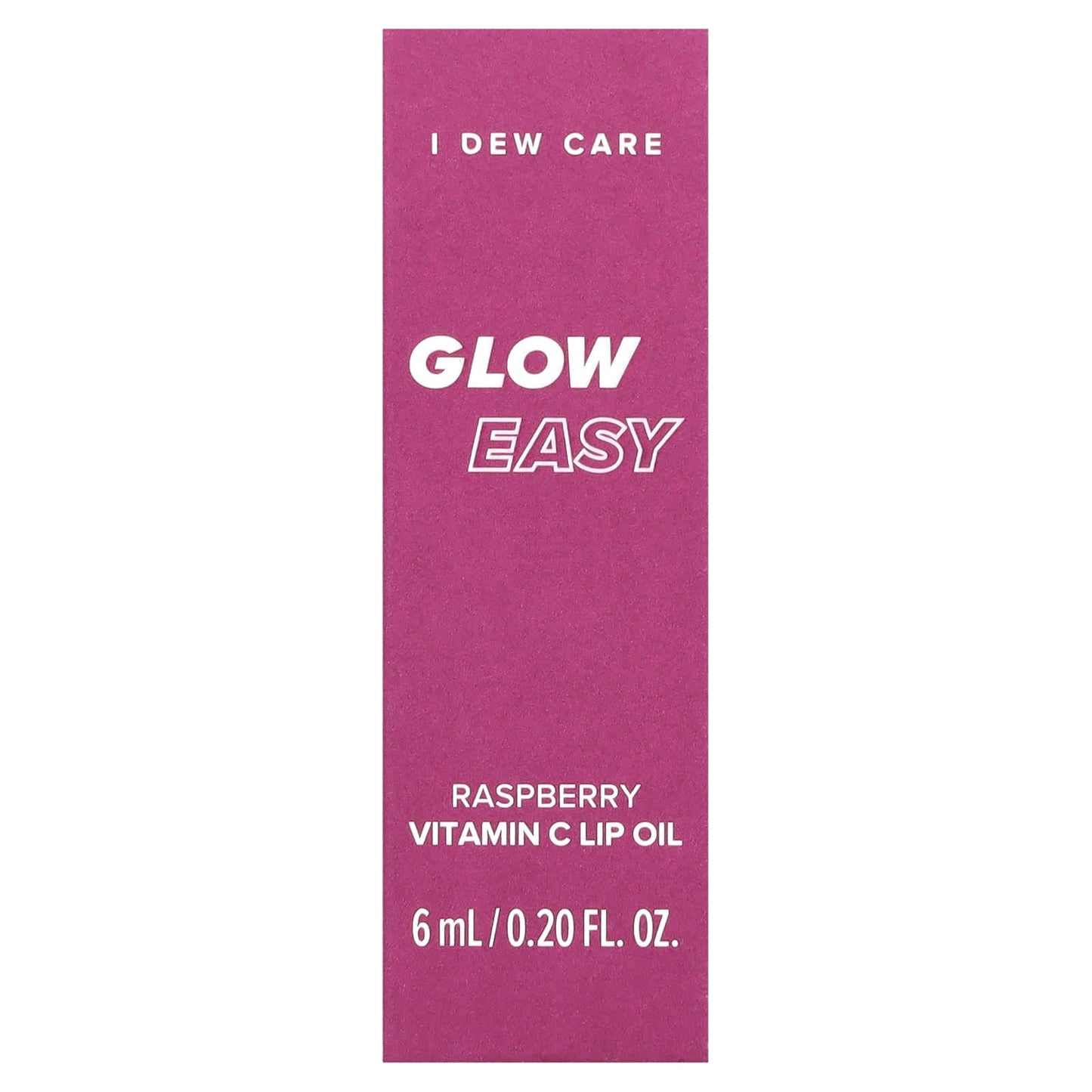 Glow Easy Lip Oil by I Dew Care, Vitamin C & Natural Raspberry Flavor - Image 2