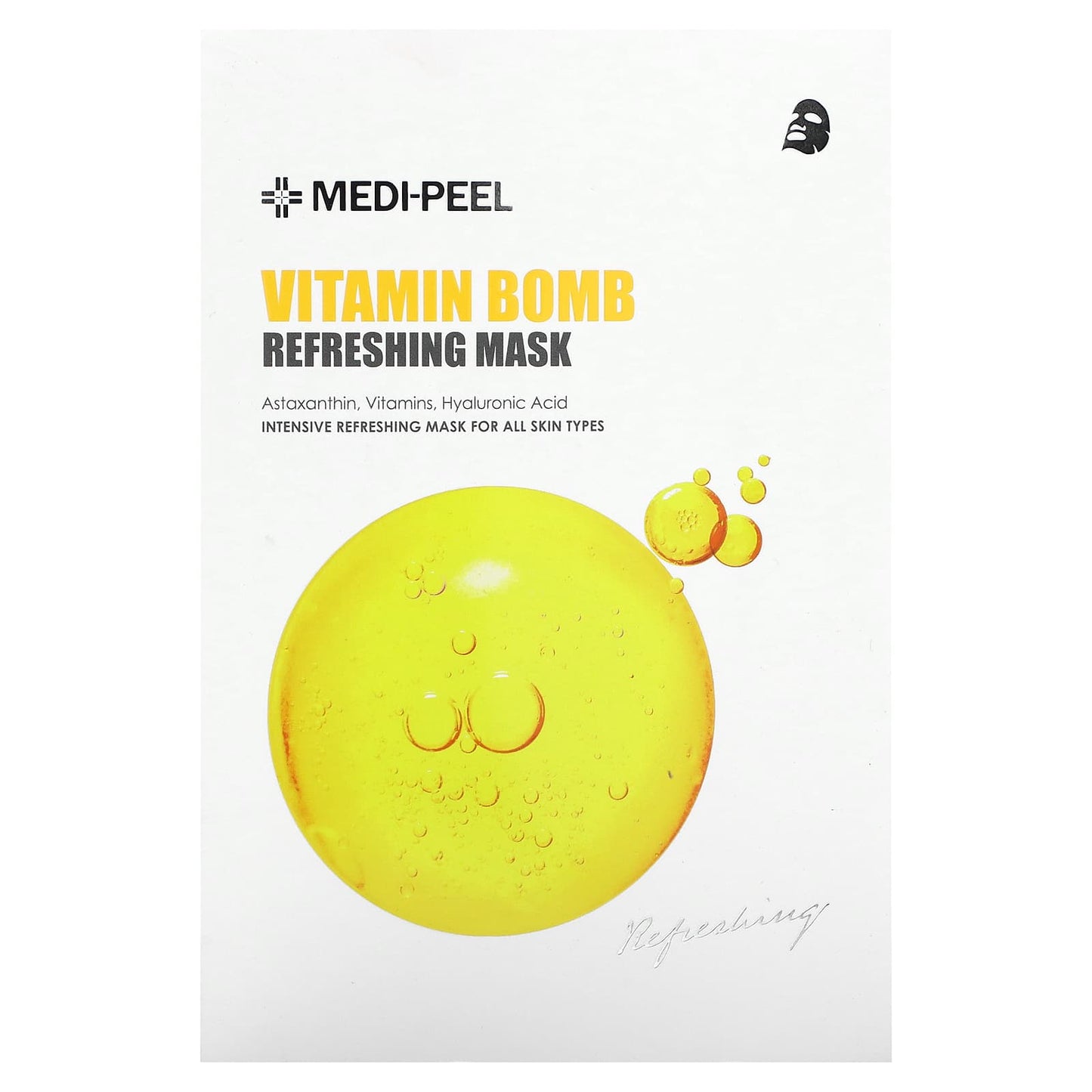 Medi-Peel, Vitamin Bomb Refreshing Beauty Mask, 10 Sheet Masks, 25 ml Each - Image 2