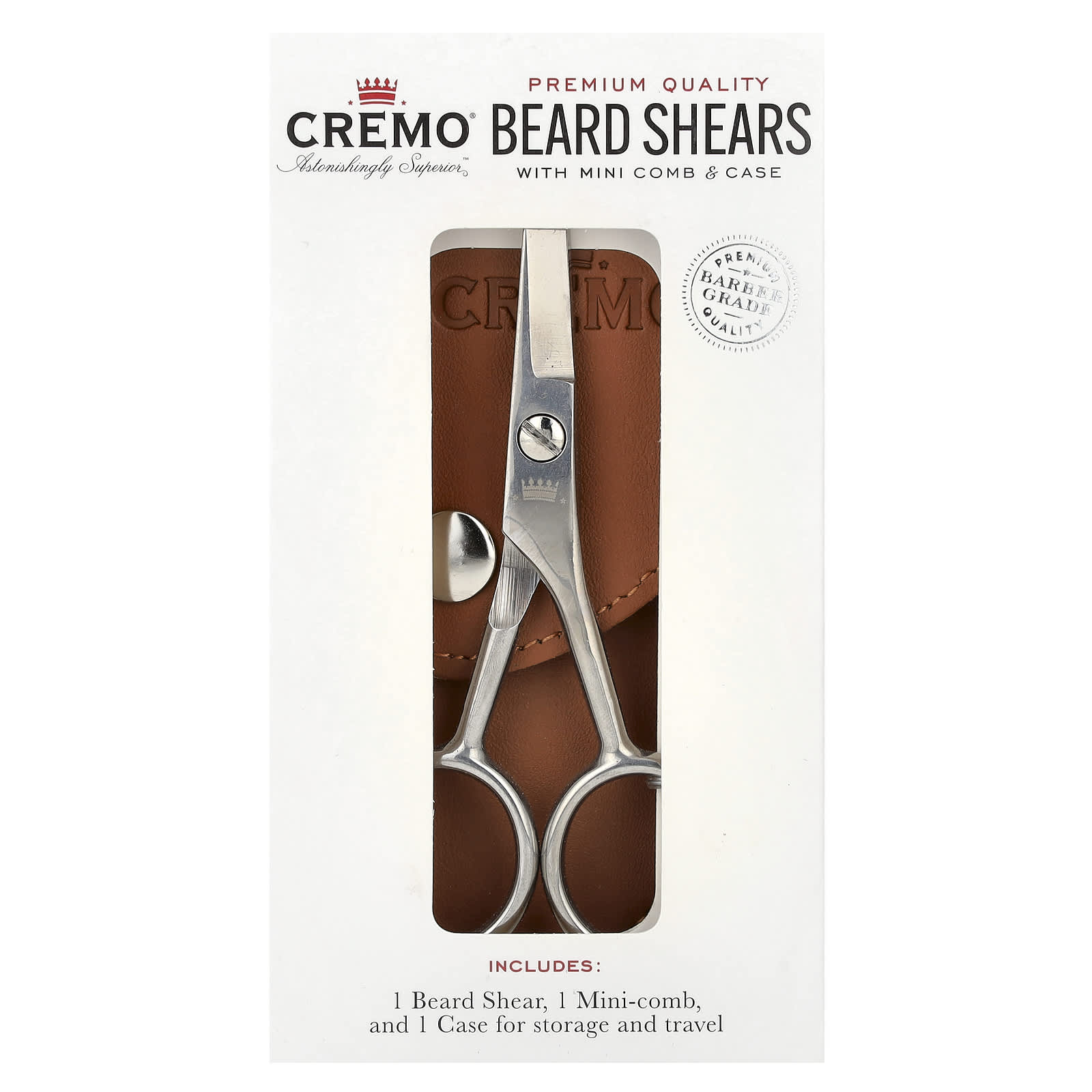 Cremo Beard Shears Kit - Premium Quality Barber Grade Trimmer - Image 2