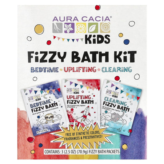 Aura Cacia Kids Fizzy Bath Kit - Soothing & Fun - Image 1