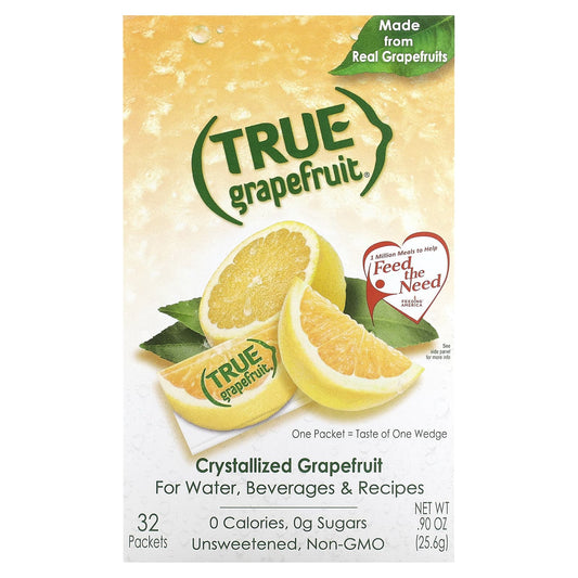 True Citrus, True Grapefruit, Crystallized Grapefruit, Unsweetened, 32 Packets .90 oz (25.6 g) - Image 1