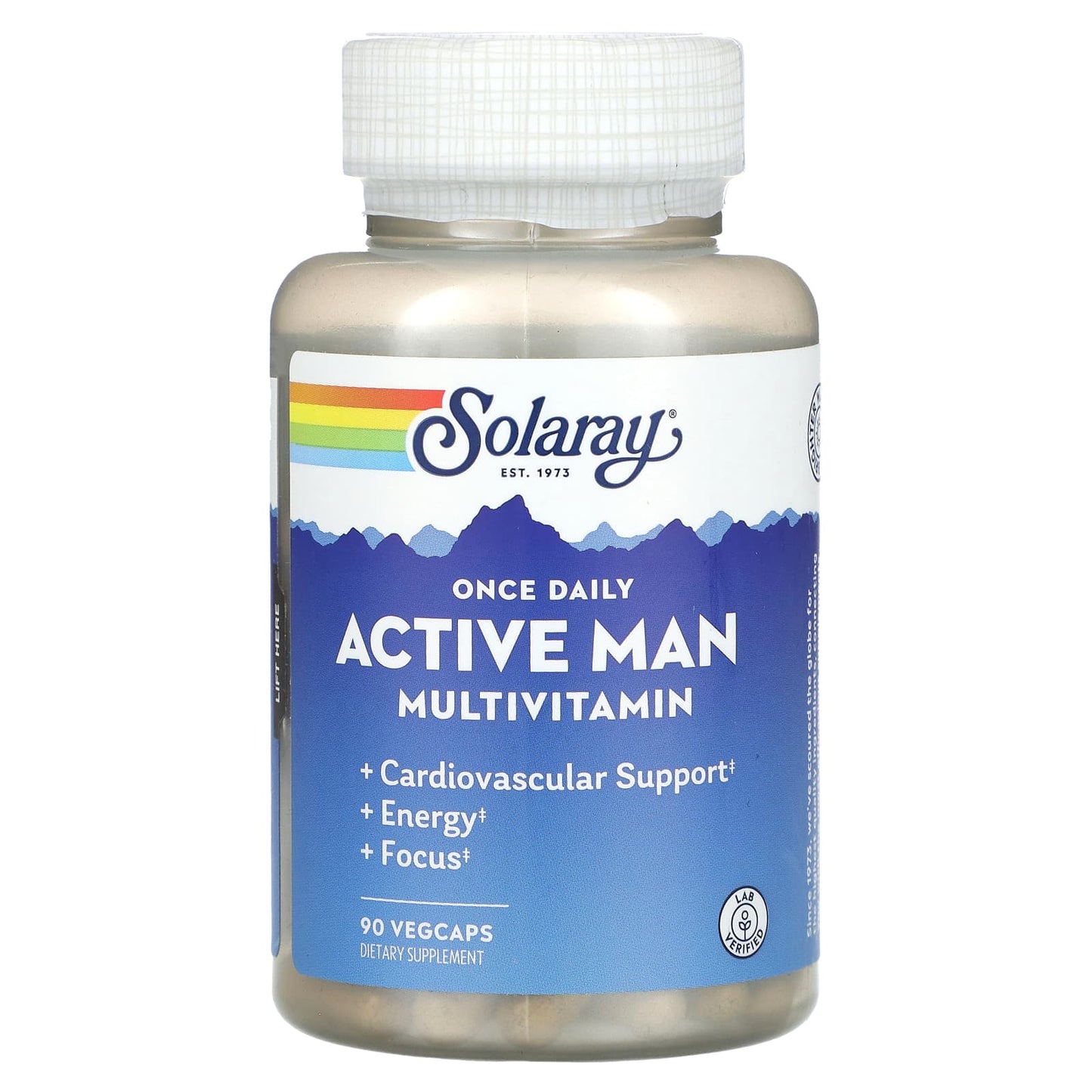 Solaray, Once Daily Active Man Multivitamin, 90 VegCaps - Image 1