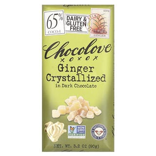 Indulge in Chocolove's Crystallized Ginger in Dark Chocolate, 65% Cocoa