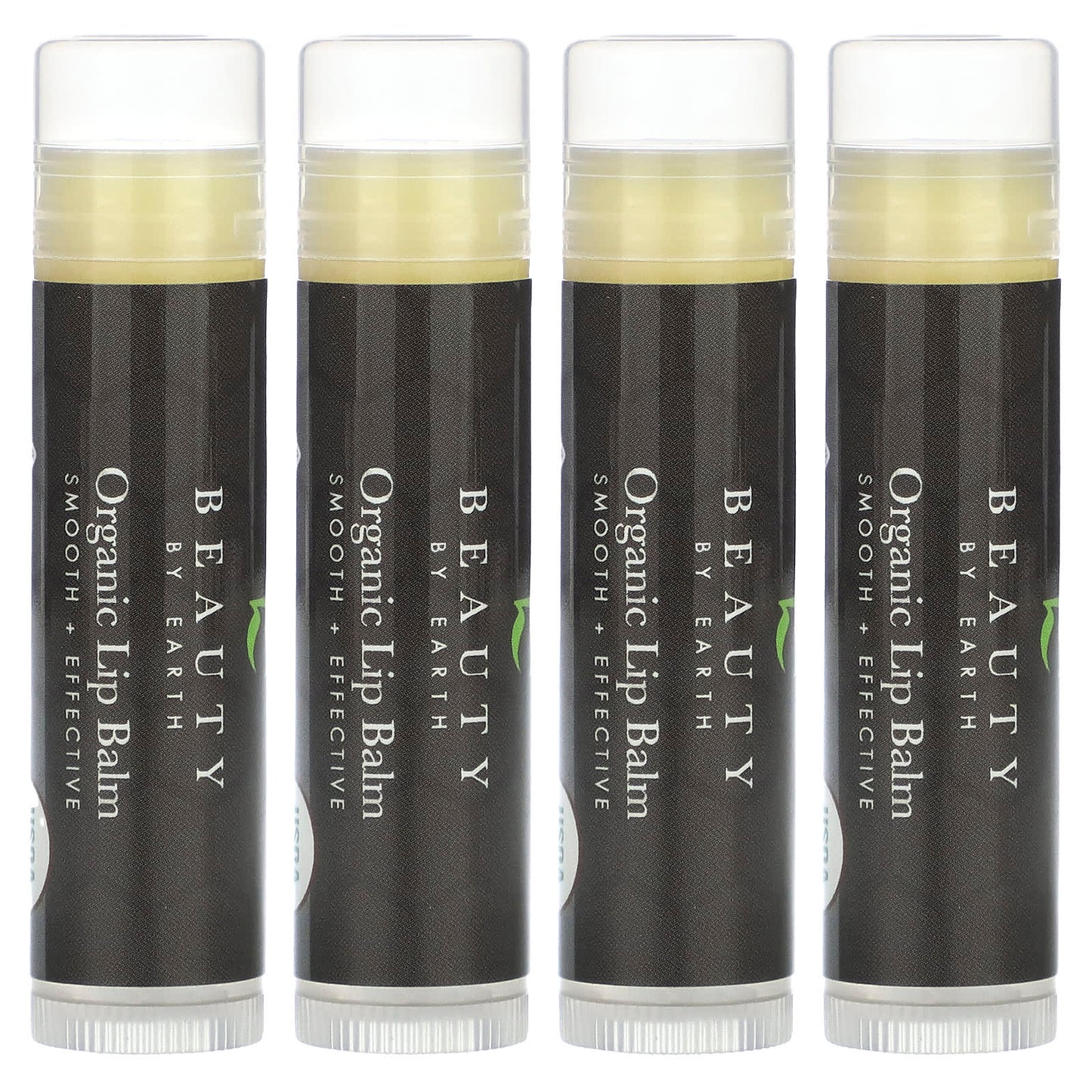 Organic Peppermint Lip Balm by Beauty By Earth - 4 Tubes - Image 1