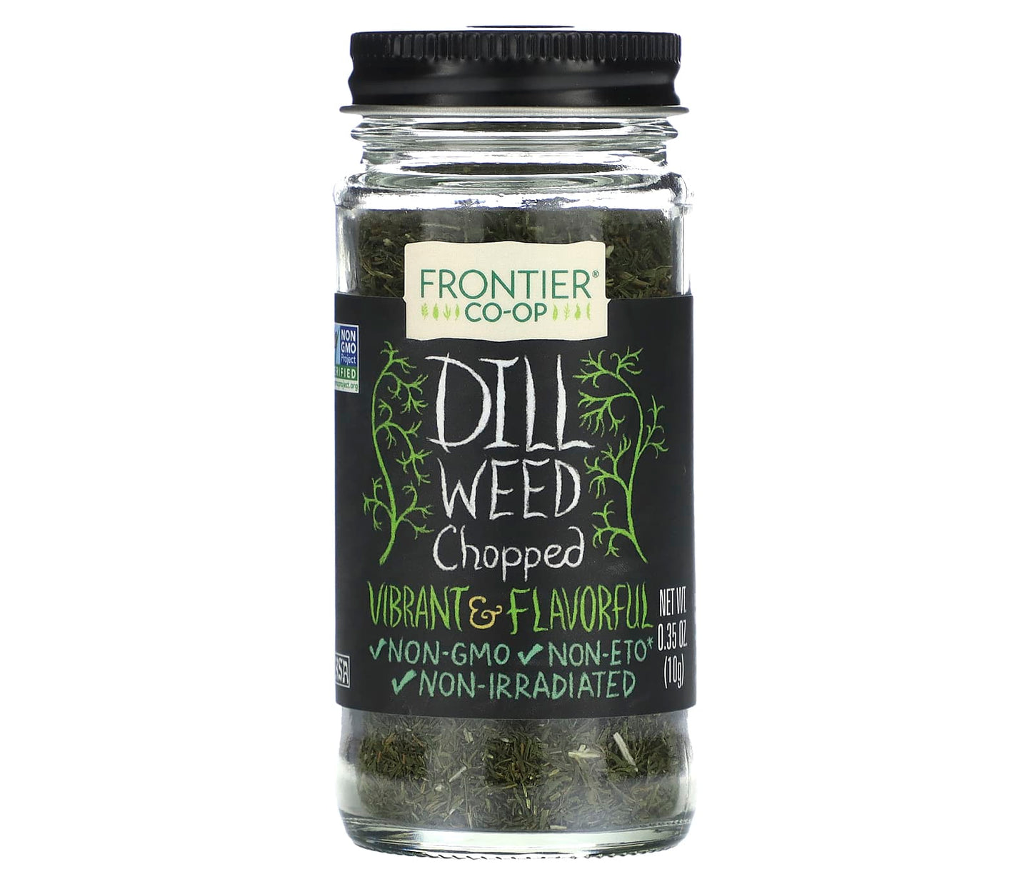 Frontier Co-op Chopped Dill Weed, Non-GMO, Kosher, 0.35 oz - Image 1