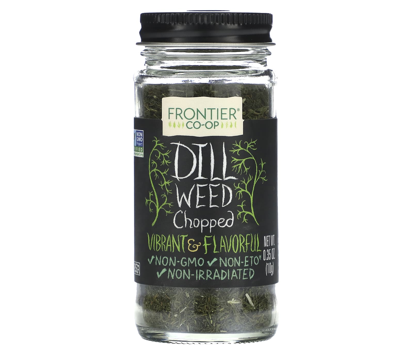 Frontier Co-op Chopped Dill Weed, Non-GMO, Kosher, 0.35 oz - Image 1
