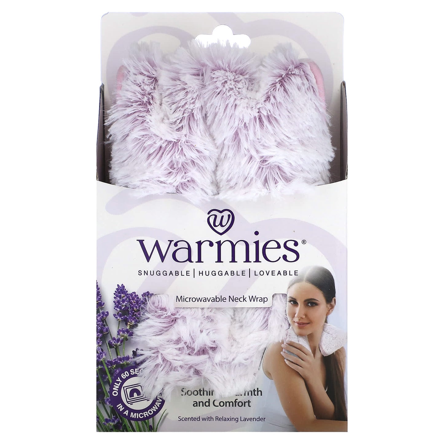Warmies, Neck Wrap, Heatable, Marshmallow Lavender, 1 Wrap - Image 1