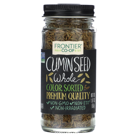 Frontier Co-op Whole Cumin Seeds, Non-GMO & Kosher, 1.87 oz - Image 1