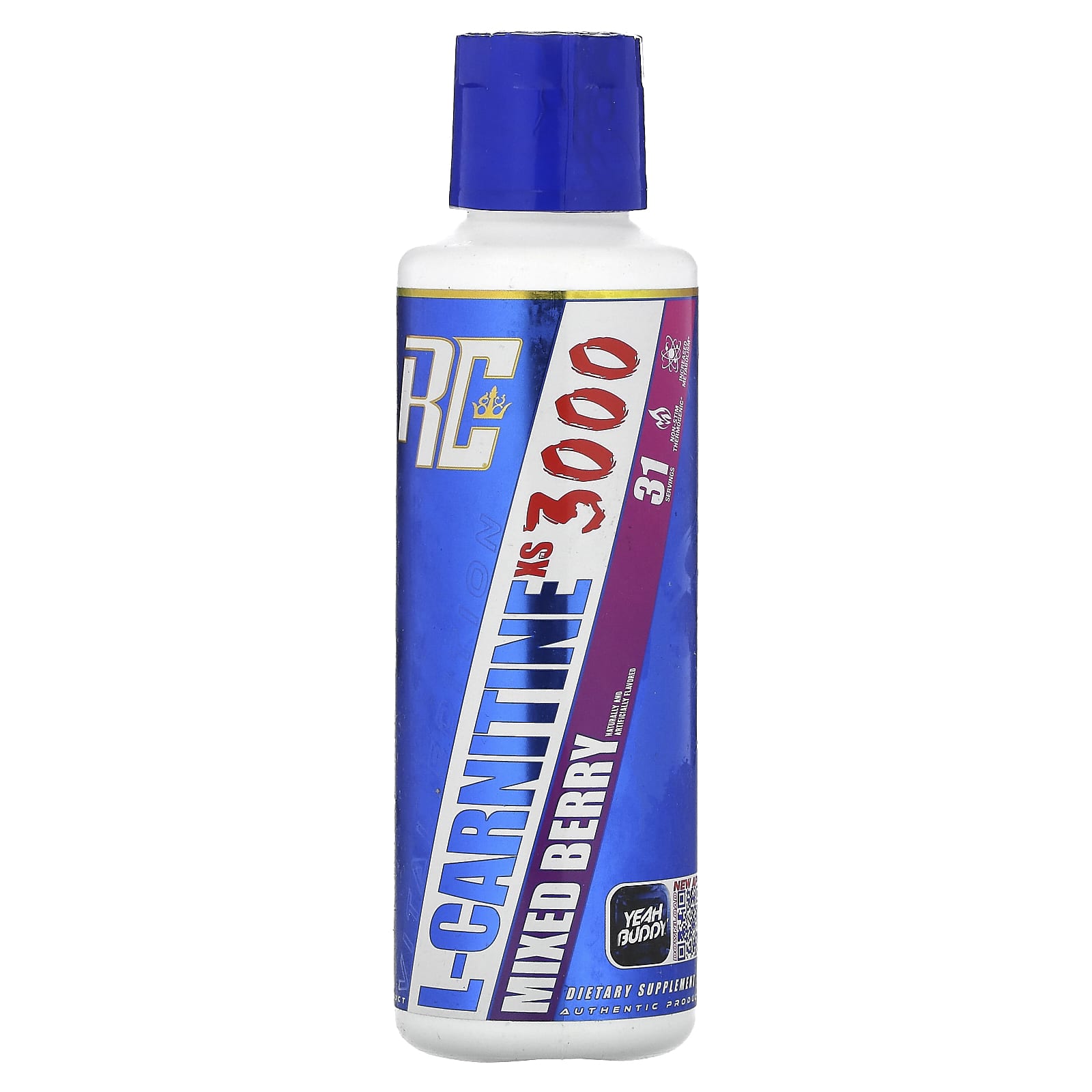 Ronnie Coleman, Vital Edition, L-Carnitine XS 3000, Mixed Berry, 16 fl oz (473.28 ml) - Image 1