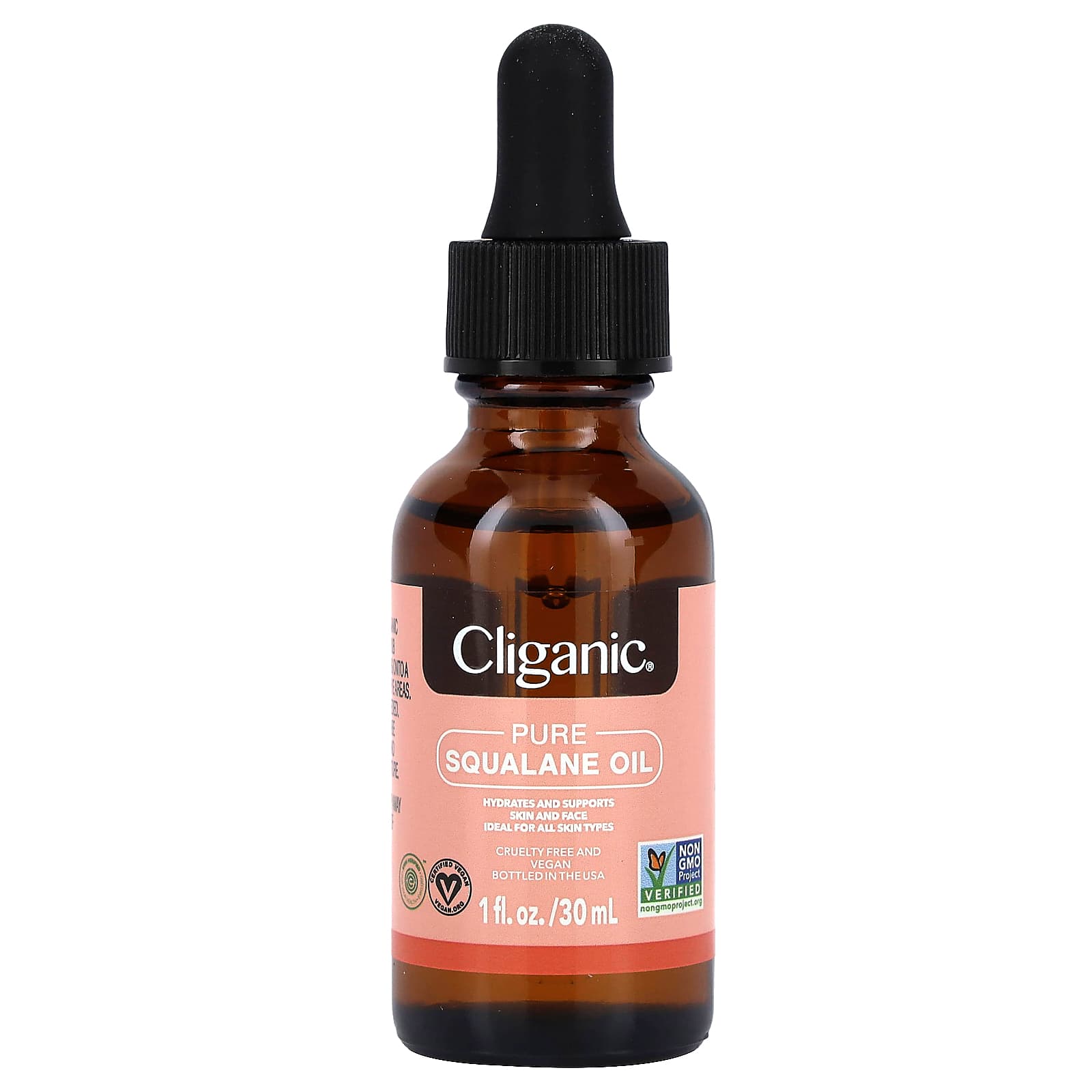 Natural Squalane Oil for Hydrated Skin - Pure & Non-GMO - Cliganic - Image 1