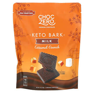 Keto Milk Chocolate Bars - Low Carb Caramel Crunch Snacks