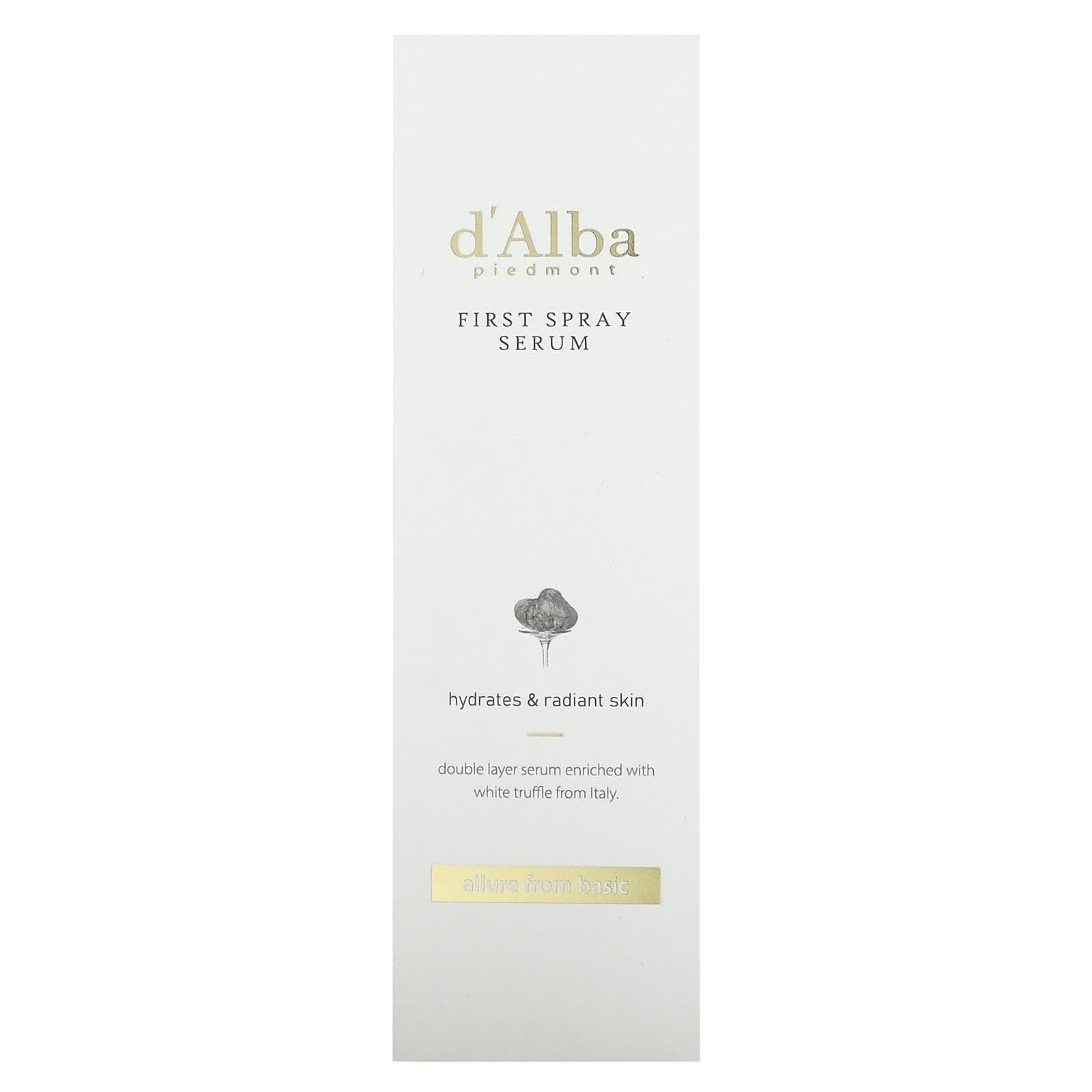 d'Alba White Truffle Serum Spray, Hydrating & Radiant Skin, 3.38 fl oz - Image 2