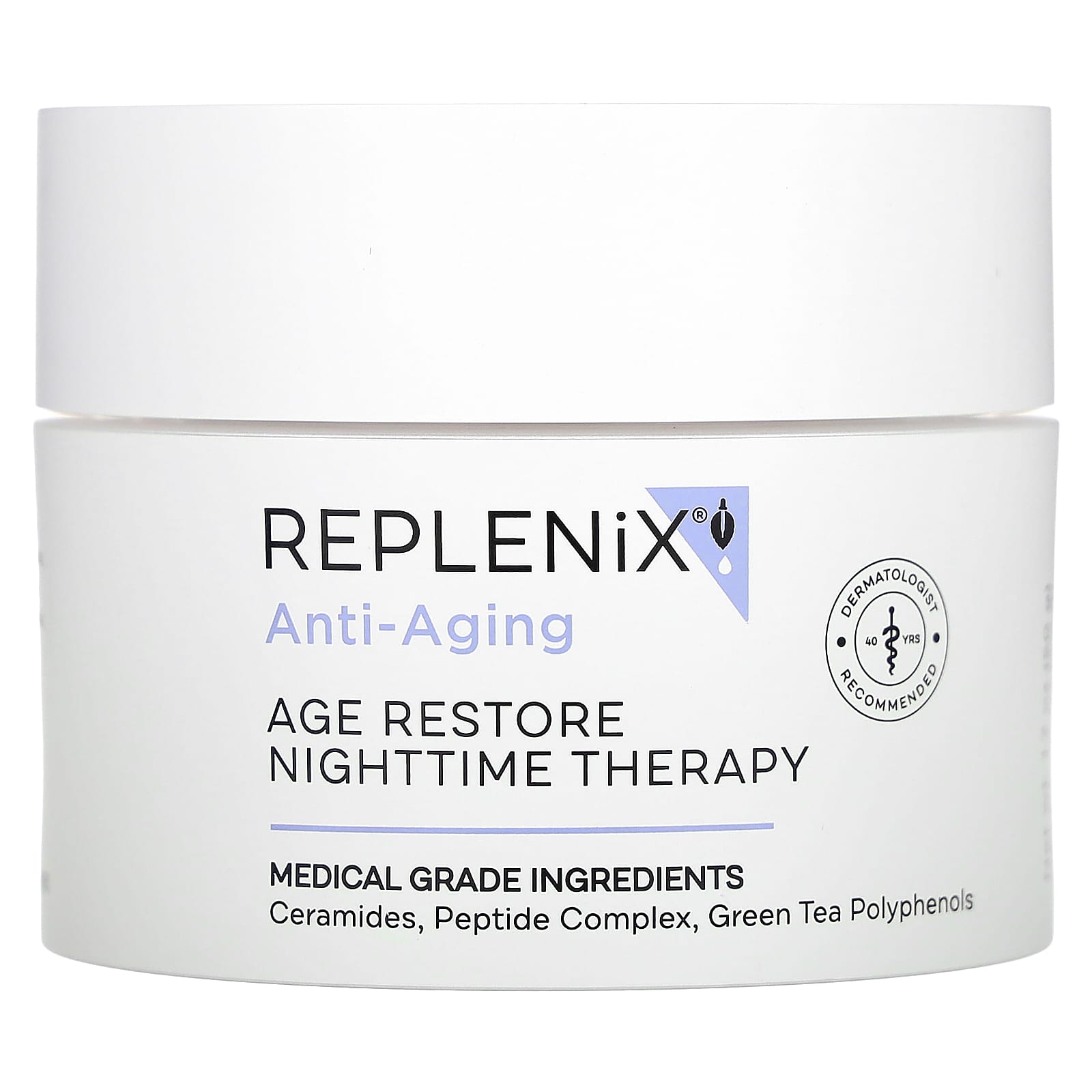 Replenix, Anti-Aging, Age Restore Nighttime Therapy, 1.7 oz (50 g) - Image 1