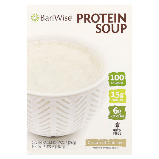 Low Calorie Cream of Chicken Protein Soup - 7 Packets - BariWise - Image 1
