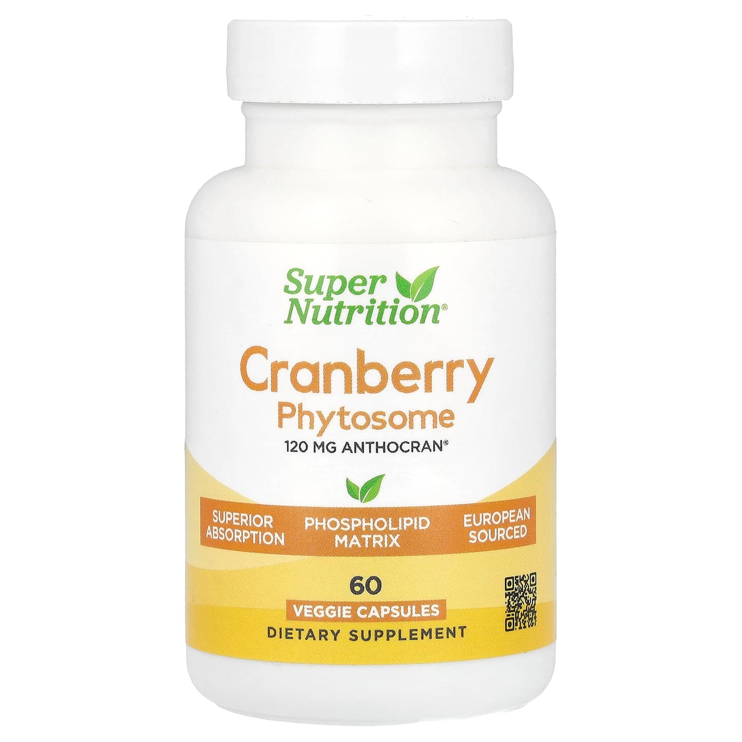 Support Urinary Health with Super Nutrition Cranberry Phytosome Capsules - Image 1