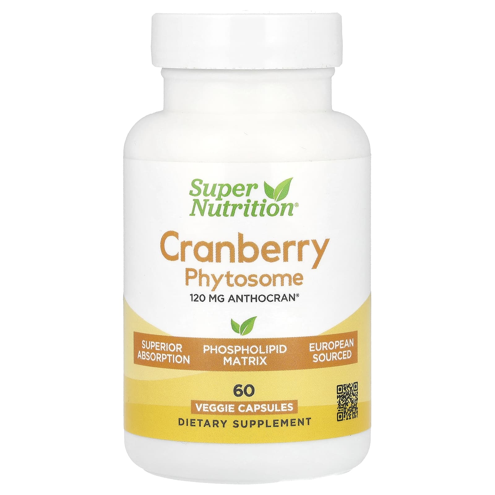 Support Urinary Health with Super Nutrition Cranberry Phytosome Capsules - Image 1