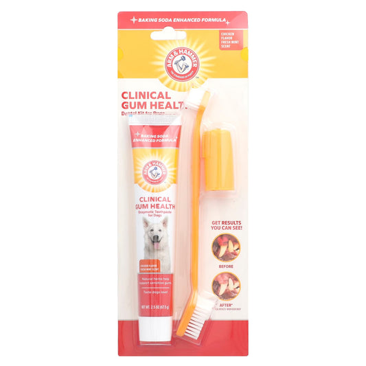 Arm & Hammer Clinical Gum Health Dental Kit for Dogs - 3 Piece Kit - Image 1