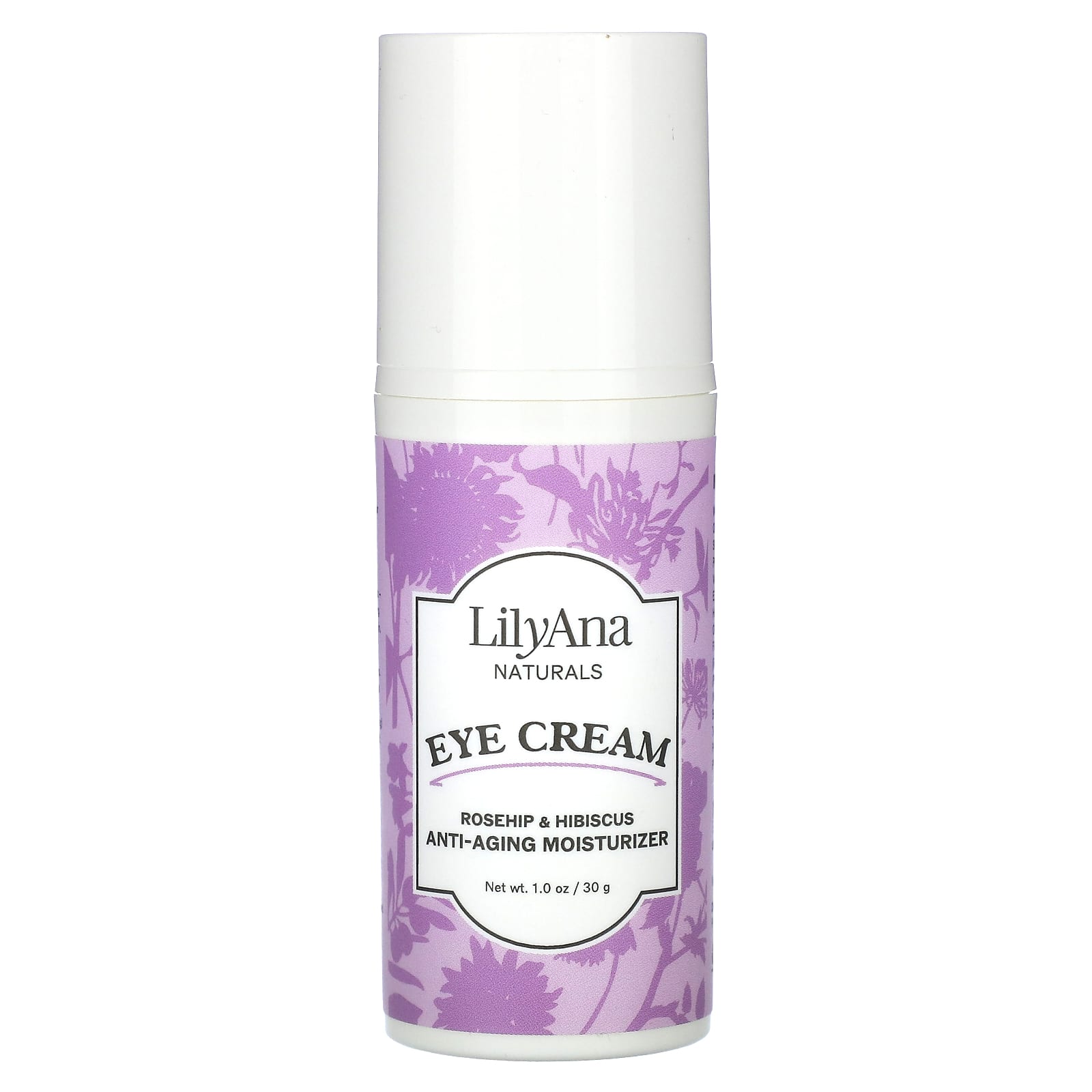 Lilyana Naturals, Eye Cream, Rosehip & Hibiscus, 1 oz (30 g) - Image 1