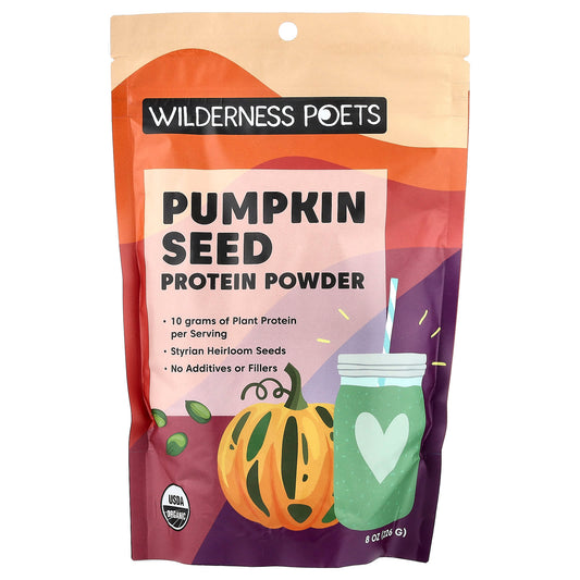 Wilderness Poets, Organic Pumpkin Seed Protein Powder, 8 oz (226 g) - Image 1