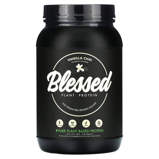 Premium Vanilla Chai Plant-Based Protein by Blessed - 2.24 lbs - Image 1