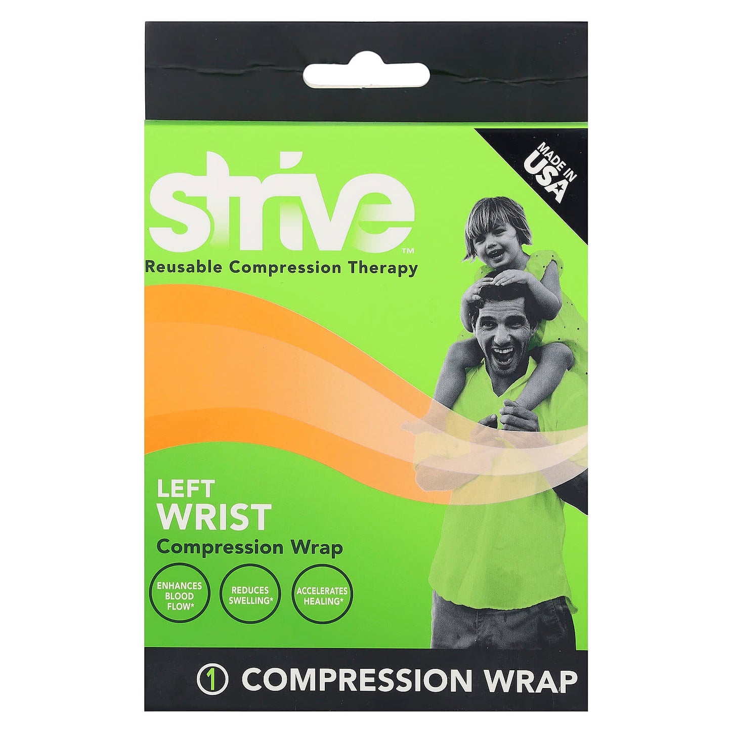 Strive, Left Wrist Compression Wrap, One Size Fits Most, 1 Count - Image 1
