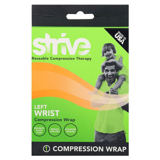 Strive, Left Wrist Compression Wrap, One Size Fits Most, 1 Count - Image 1