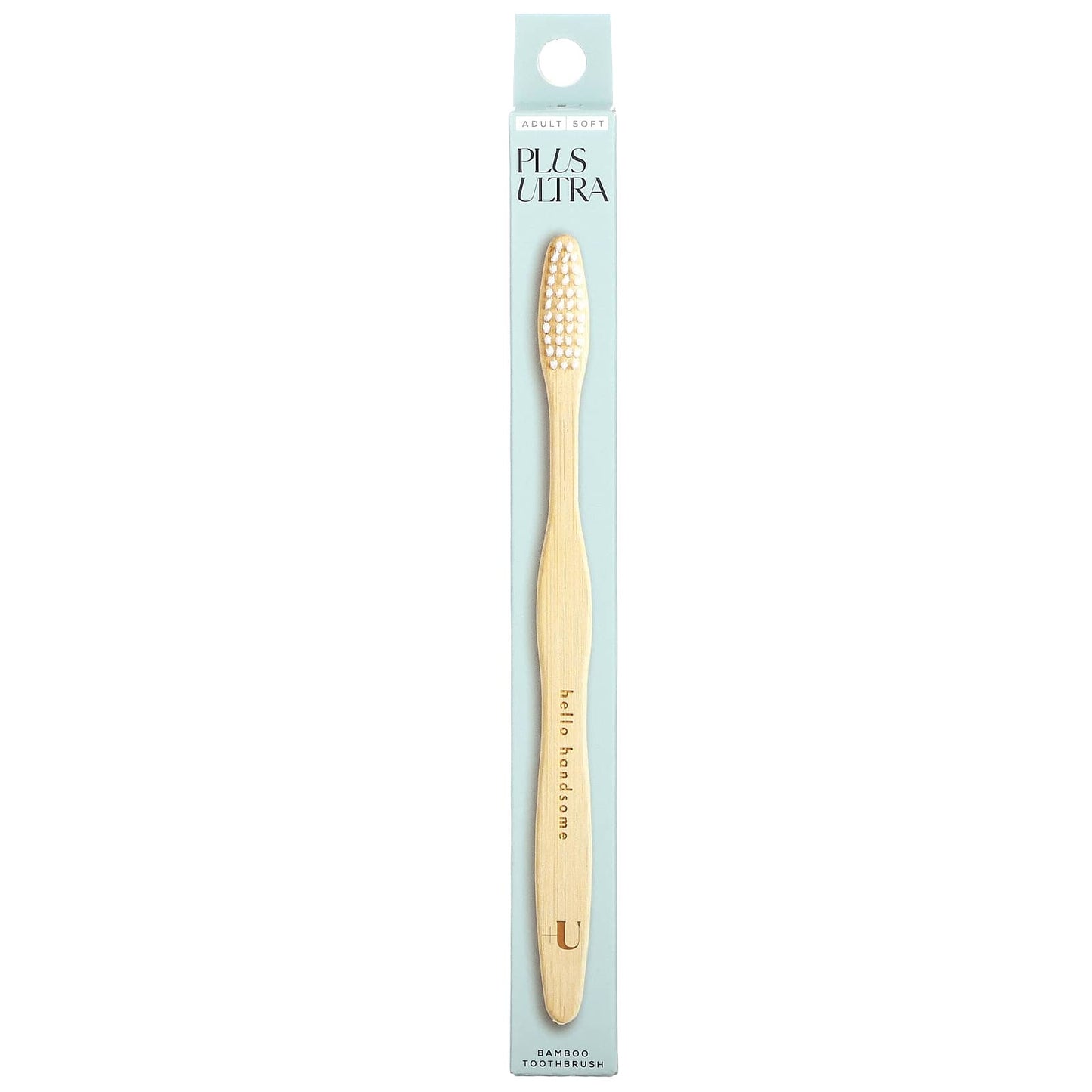 Plus Ultra, Bamboo Toothbrush, Hello Handsome, Adult, Soft, 1 Toothbrush - Image 1