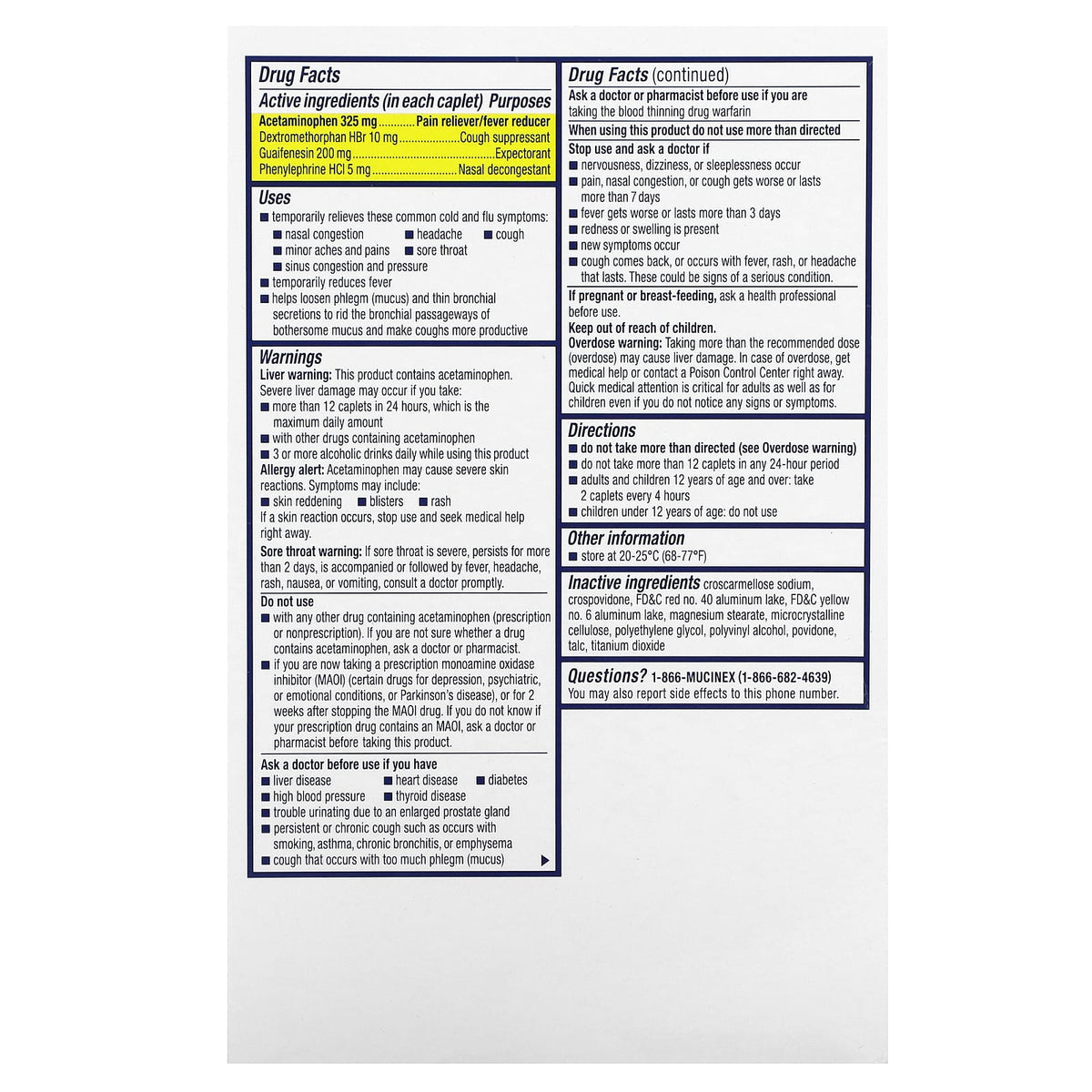 Mucinex, Fast-Max Cold & Flu, Maximum Strength, For Ages 12+, 20 Caplets - Image 2