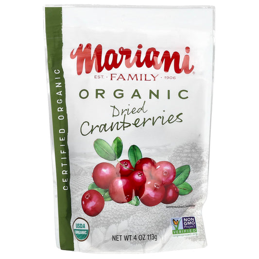 Mariani, Organic Dried Cranberries, 4 oz (113 g) - Image 1