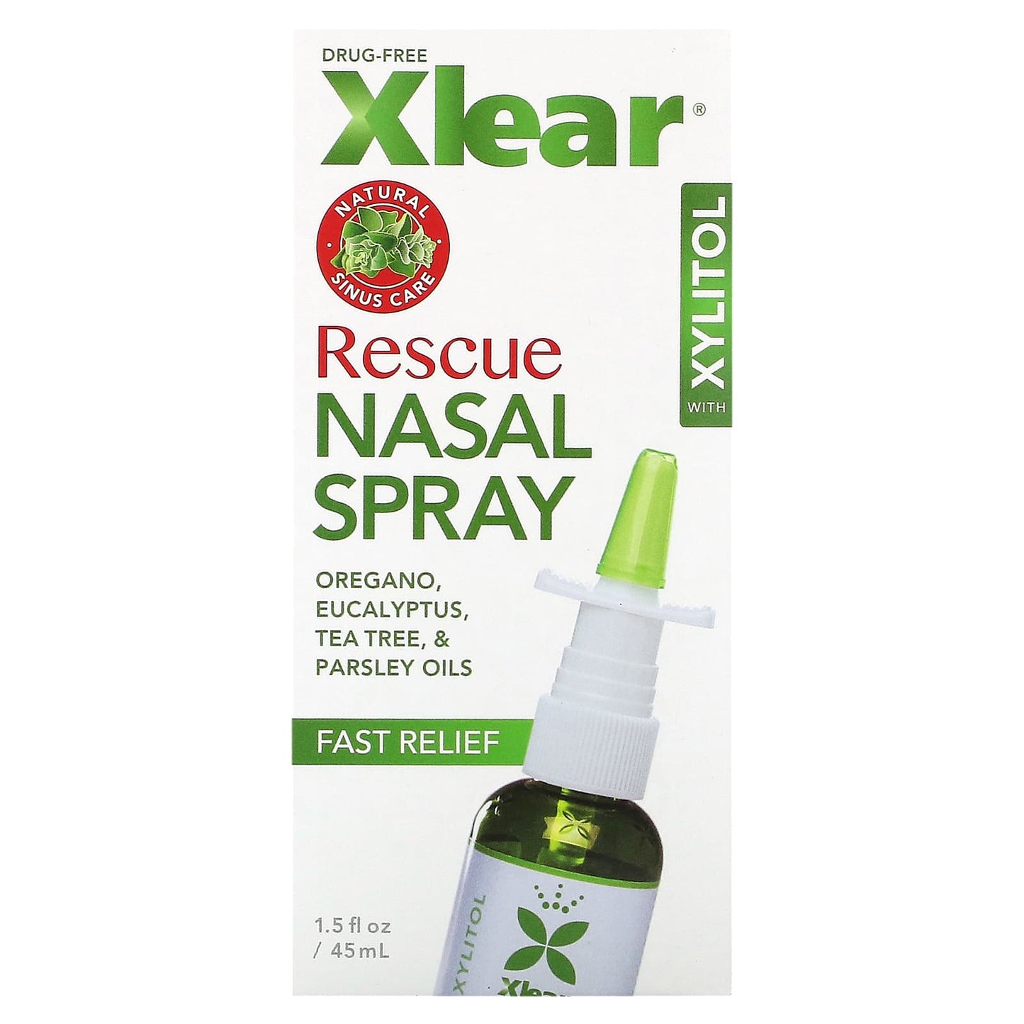 Xlear, Rescue Nasal Spray with Xylitol, Fast Relief, 1.5 fl oz (45 ml) - Image 2
