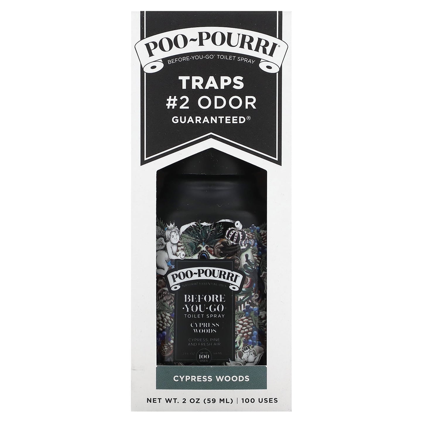 Poo-Pourri, Before-You-Go® Toilet Sprays, Cypress Woods, 2 oz (59 ml) - Image 2