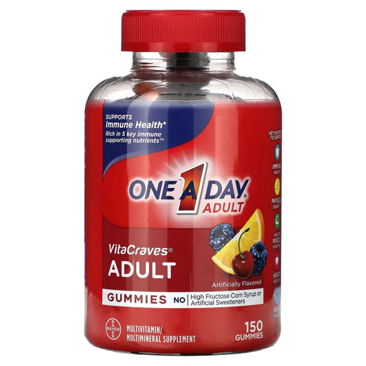 One-A-Day, VitaCraves,  Adult Multivitamin Gummies, 150 Gummies - Image 1