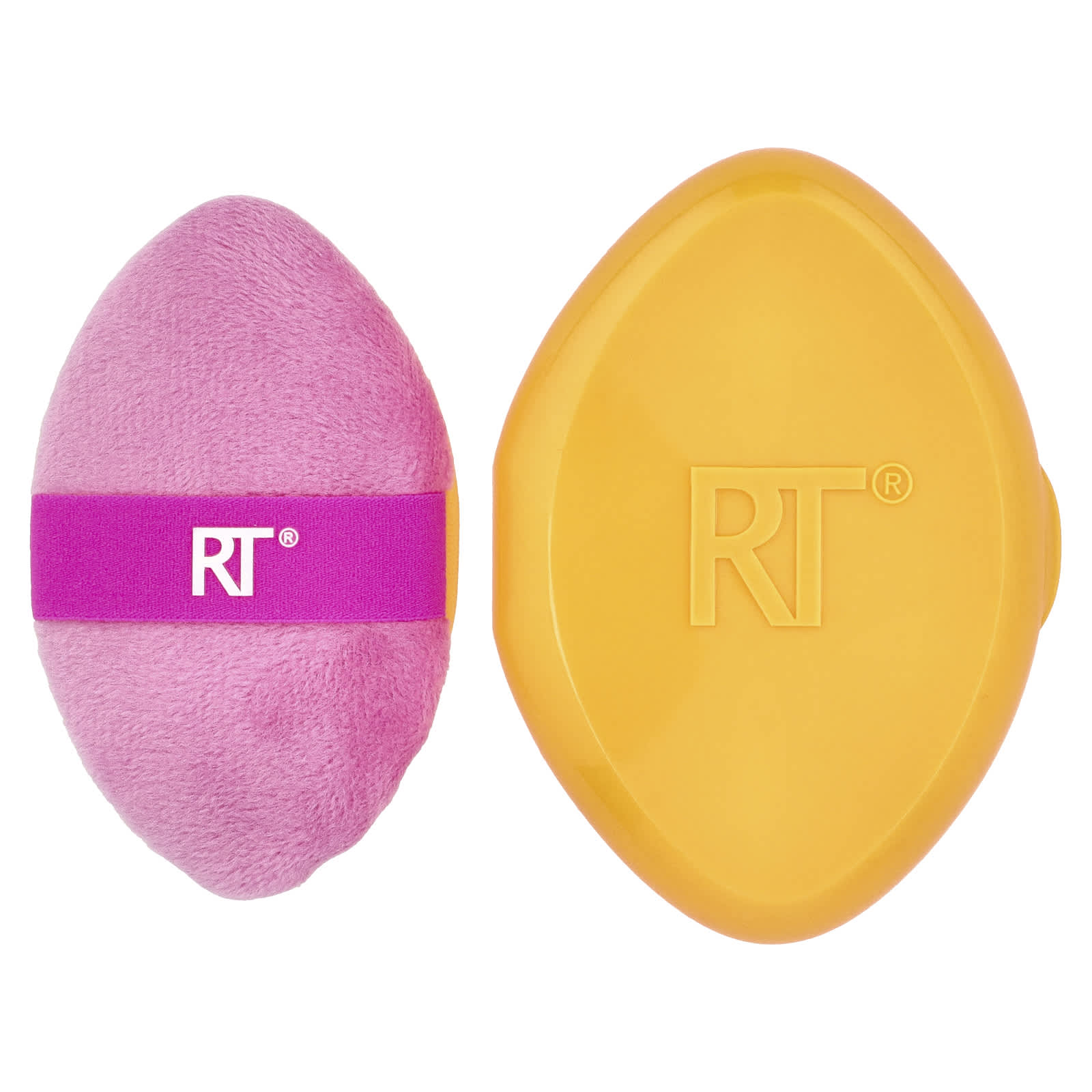 Real Techniques, Miracle 2-in-1 Powder Puff + Travel Case , 2 Piece Set - Image 1