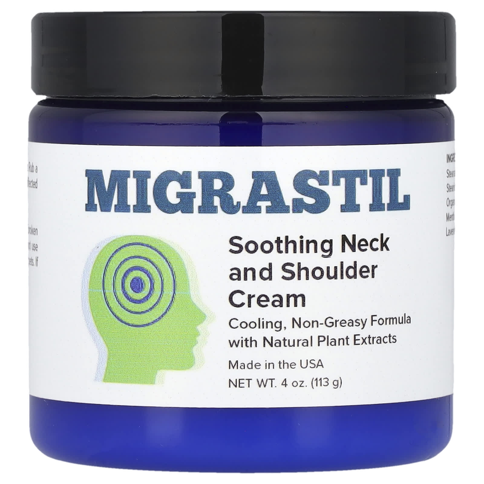 Migrastil, Soothing Neck and Shoulder Cream, 4 oz (113 g) - Image 1