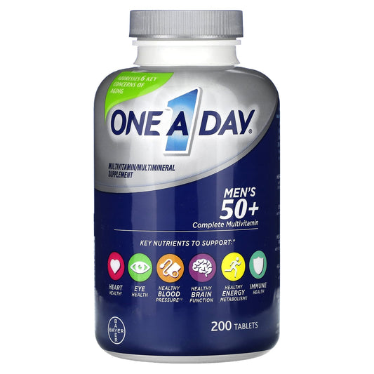 One-A-Day, Men's 50+, Complete Multivitamin, 200 tablets - Image 1
