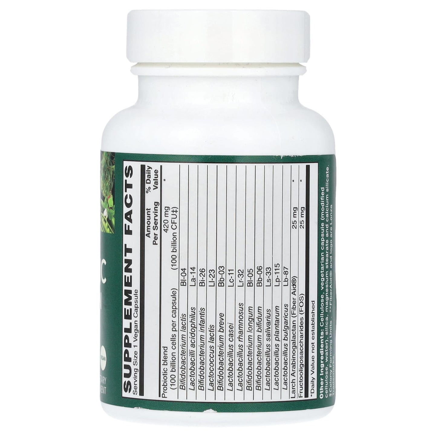 PlantFusion, Optimal Probiotic, 100 Billion CFU, 30 Vegan Capusules - Image 2